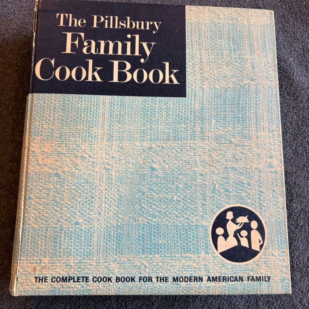 Vintage Pillsbury Family Cook Book Harper & Row Ring Bound 1963 Blue Cover